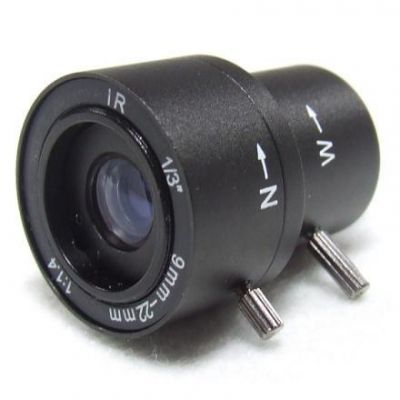 Объектив вариофокальный 9-22 мм с резьбой М12х0,5 мм для модульных и миникорпусных видеокамер